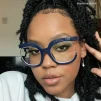 Carmine Dark-Blue Glasses 10