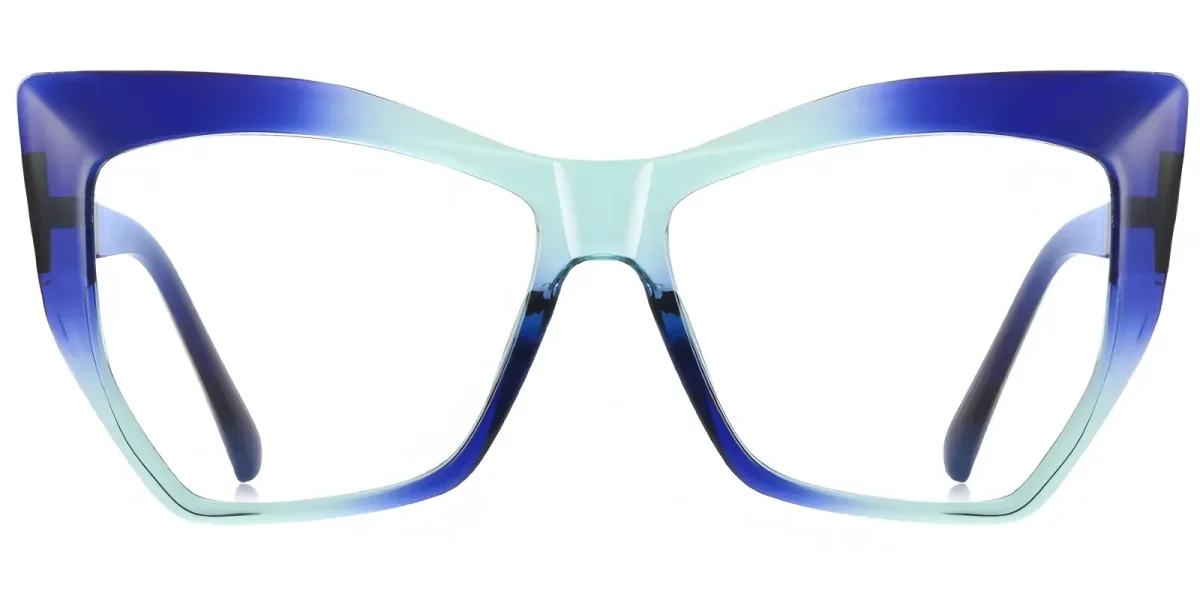 PF2157 Blue-Cyan Glasses 0