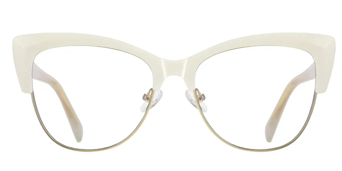 PF2181 White-Gold Glasses 0