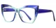 PF2157 Blue-Cyan Glasses 1