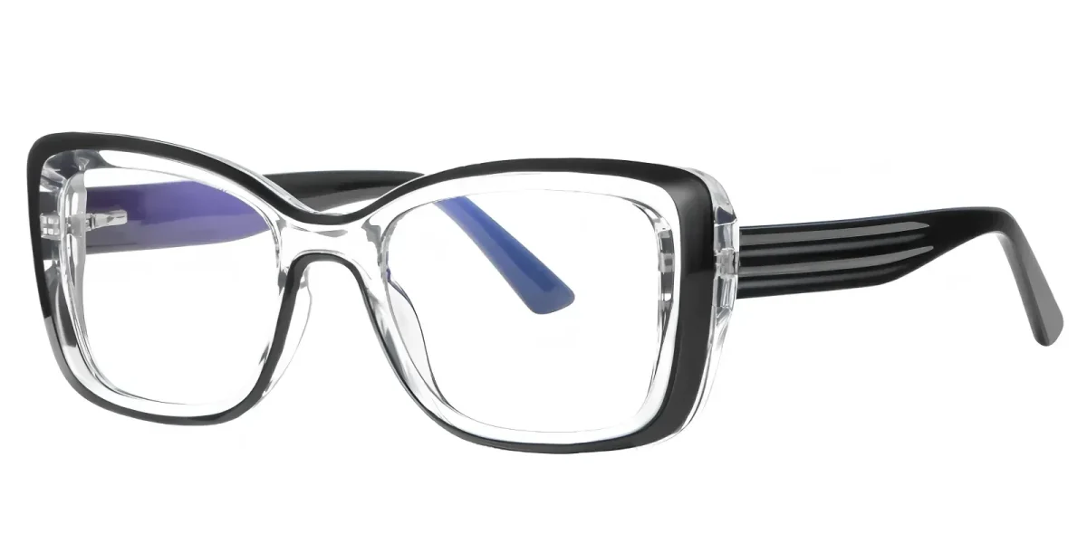 PF2147 Transparent-Black Glasses 1