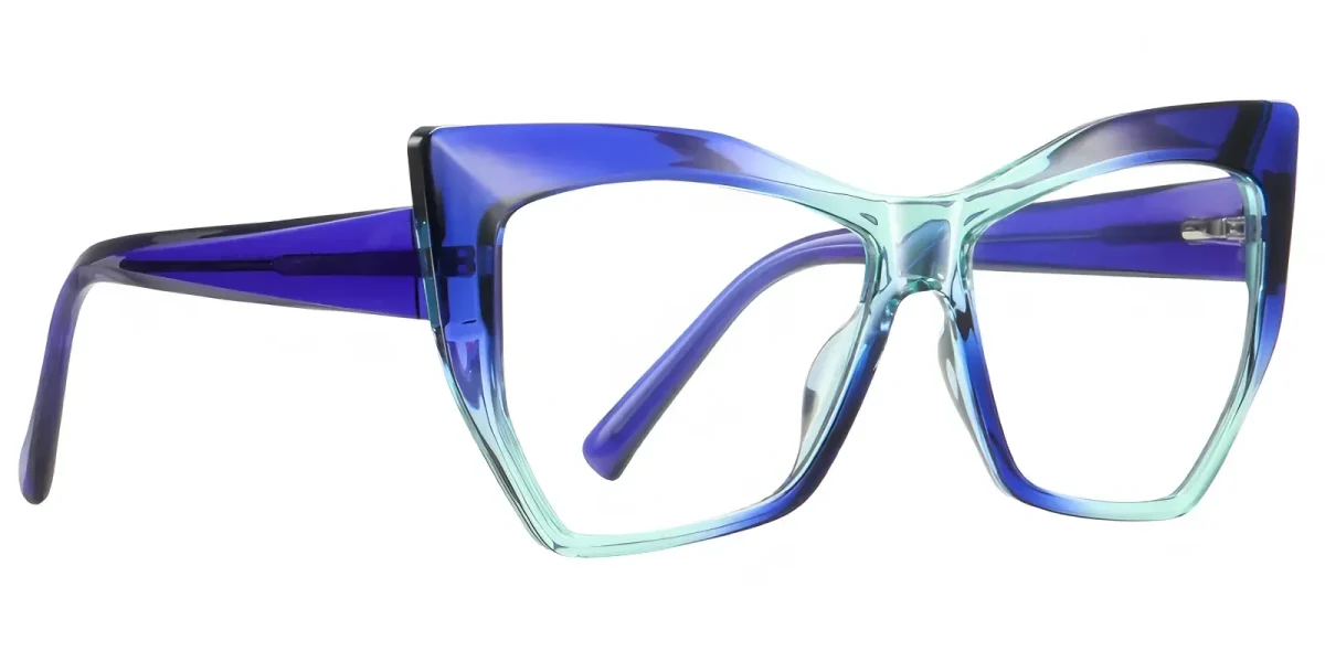 PF2157 Blue-Cyan Glasses 2