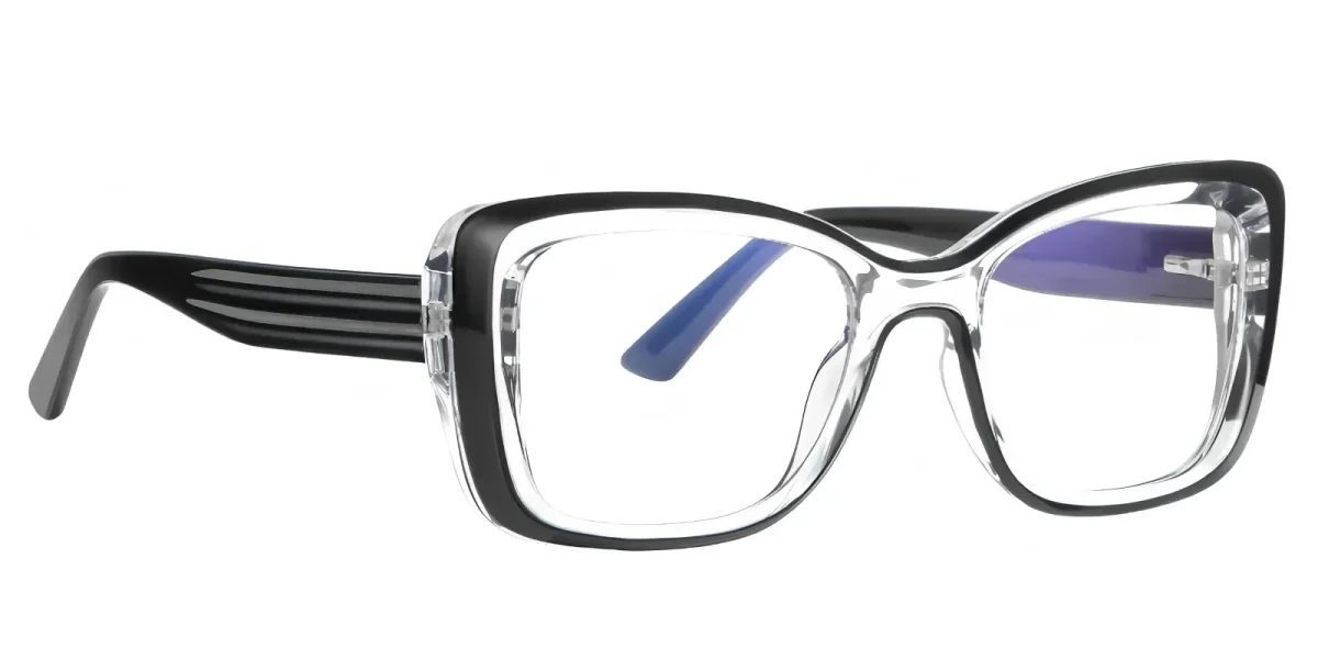PF2147 Transparent-Black Glasses 2