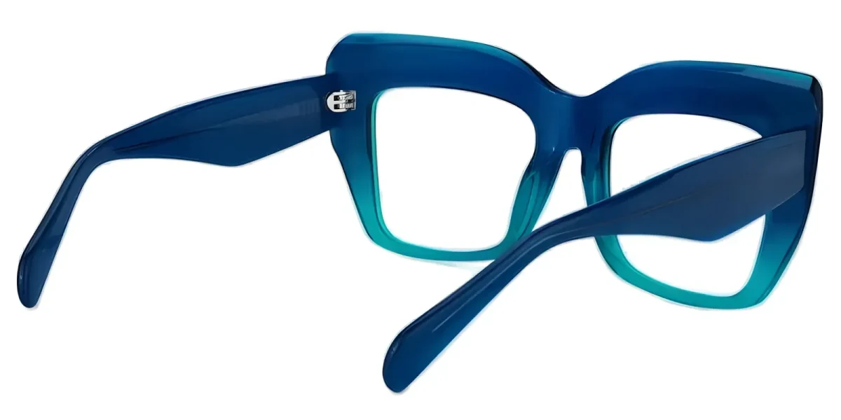 Norene Blue-Green Glasses 3