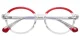 Jamie Transparent-Red glasses