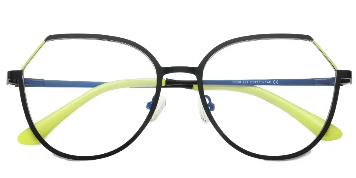 PF3034 Black-Yellow Glasses 0