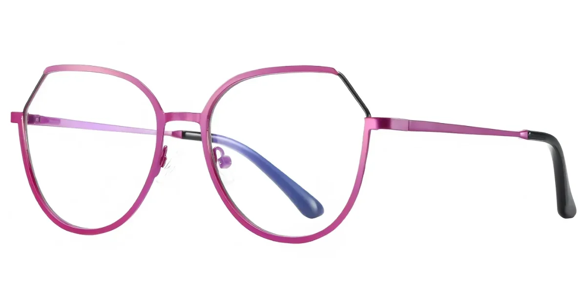 PF3034 Rose Red-Black Glasses 1