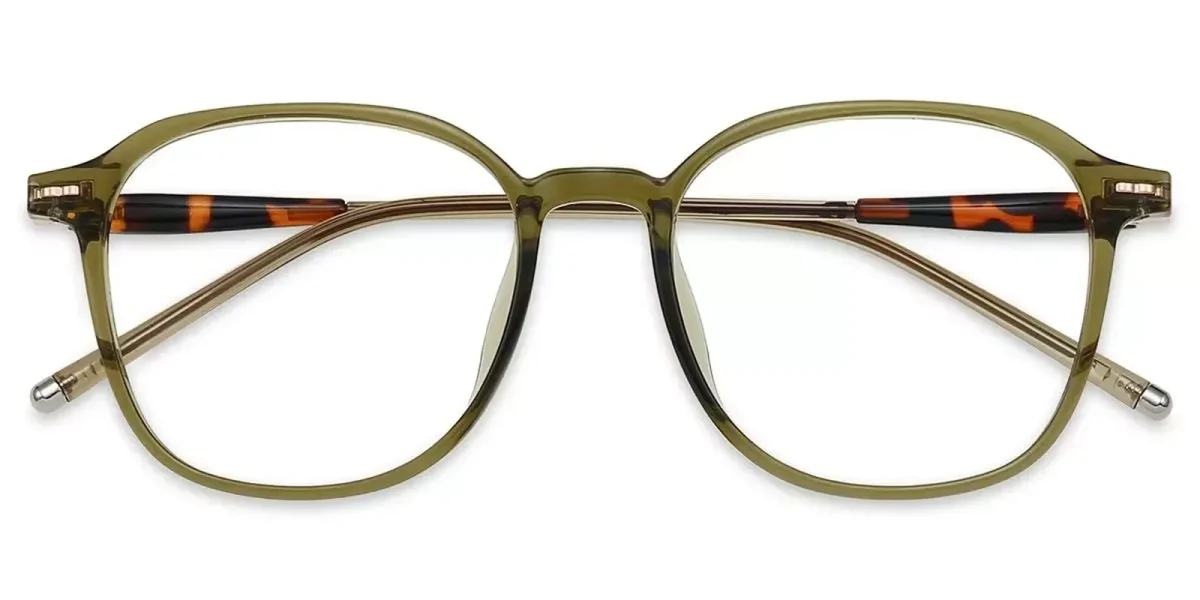 XY8040 Clear, Green  Glasses 0