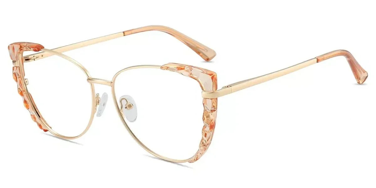 XY8024 Gold, Orange Glasses 1