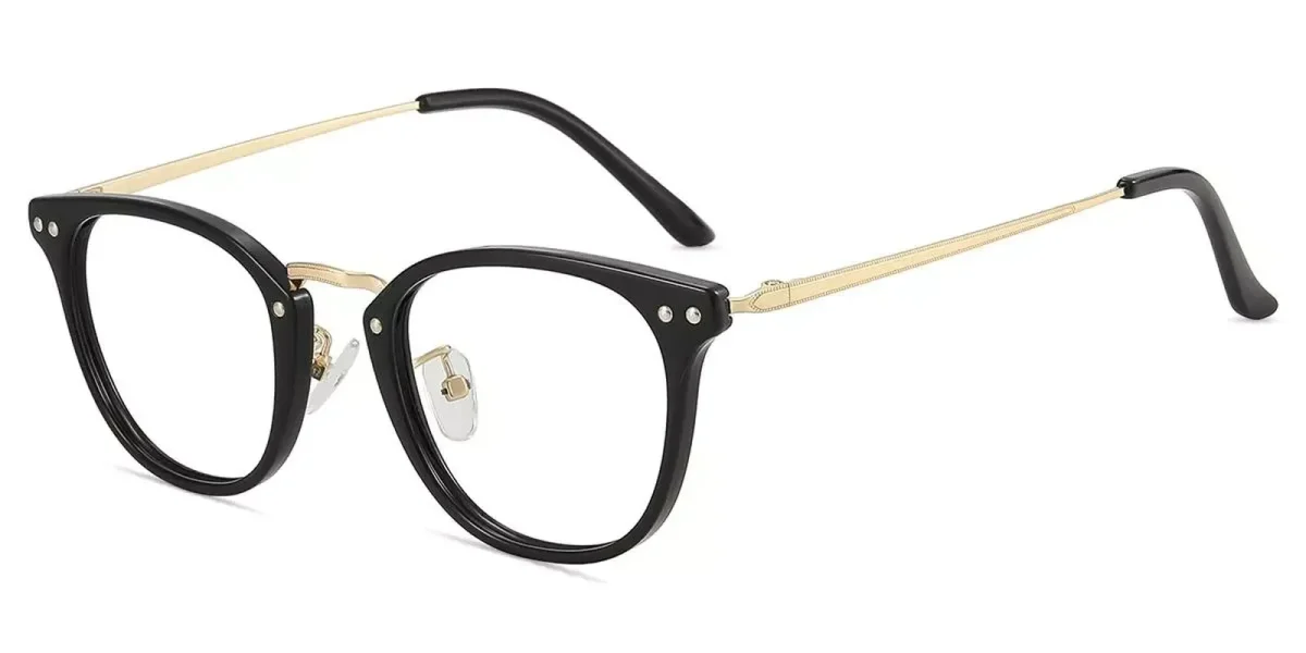 XY8035 Black, Gold Glasses 1