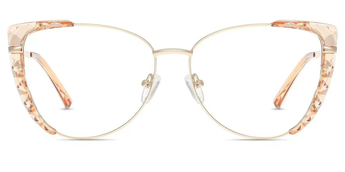 XY8024 Gold, Orange Glasses 2