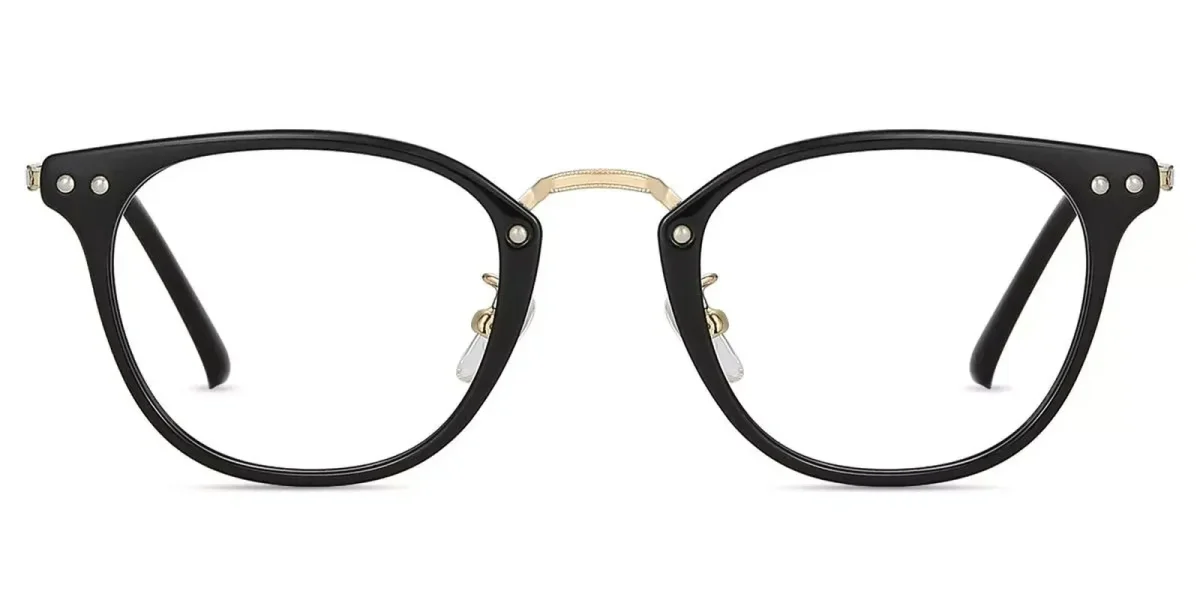 XY8035 Black, Gold Glasses 2