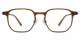 XY8036 Brown, Clear Glasses 2
